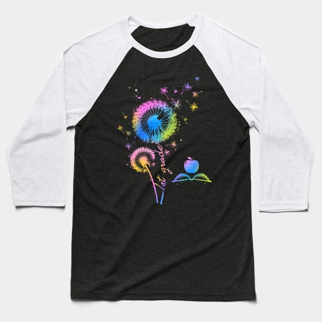 1st grade Dandelion Baseball T-Shirt by Camryndougherty